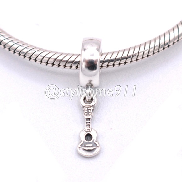 Pandora Jewelry - Authentic PANDORA Dangle Guitar Charm - 790408